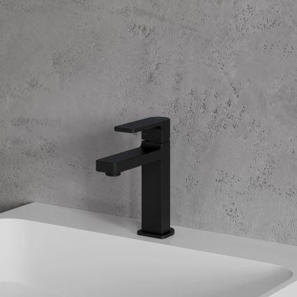 OMNIRES BA7810BL - Slavina za umivaonik BARETTI, 17 cm, mat crne boje