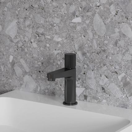 OMNIRES CT8010AT - Miješalica za umivaonik CONTOUR 16,6 cm brušeni antracit