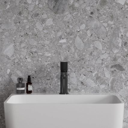 OMNIRES CT8010AT - Miješalica za umivaonik CONTOUR 16,6 cm brušeni antracit
