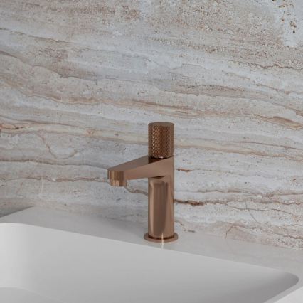 OMNIRES CT8010CPB - Slavina za umivaonik CONTOUR 16,6 cm, brušeni bakar
