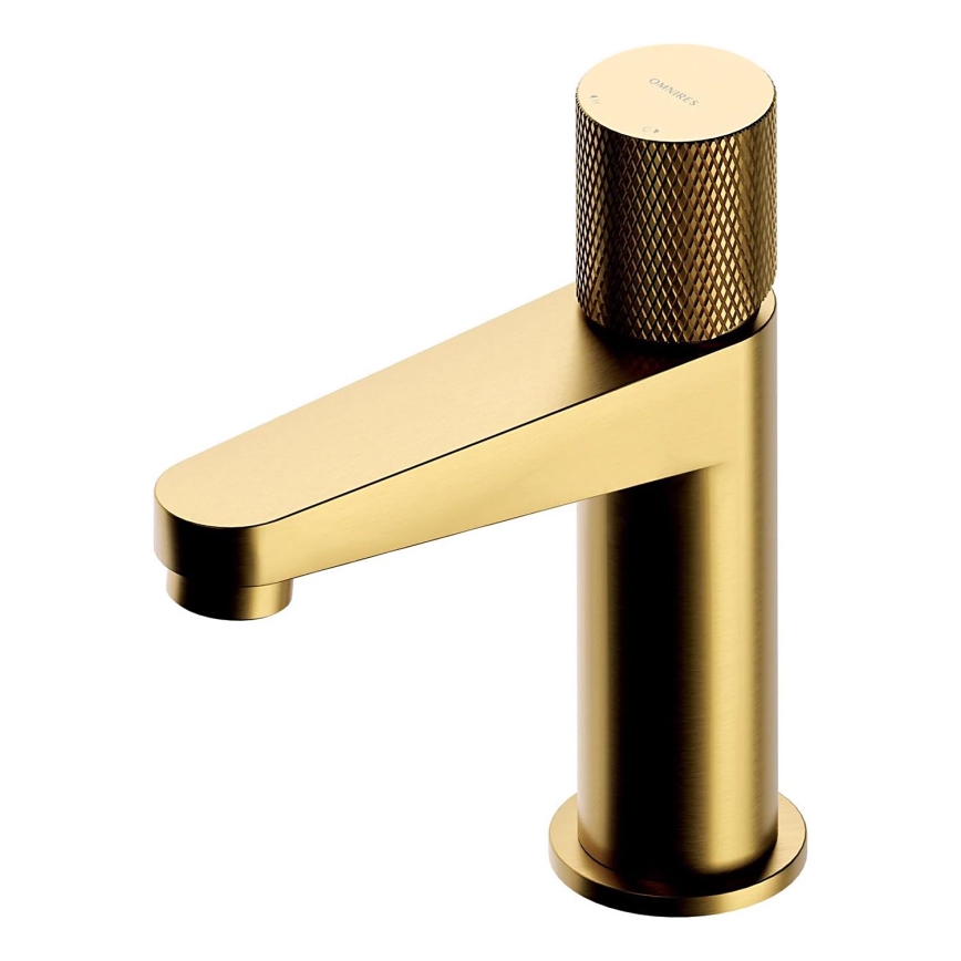 OMNIRES CT8010GLB - Miješalica za umivaonik CONTOUR 16,6 cm brušena zlatna