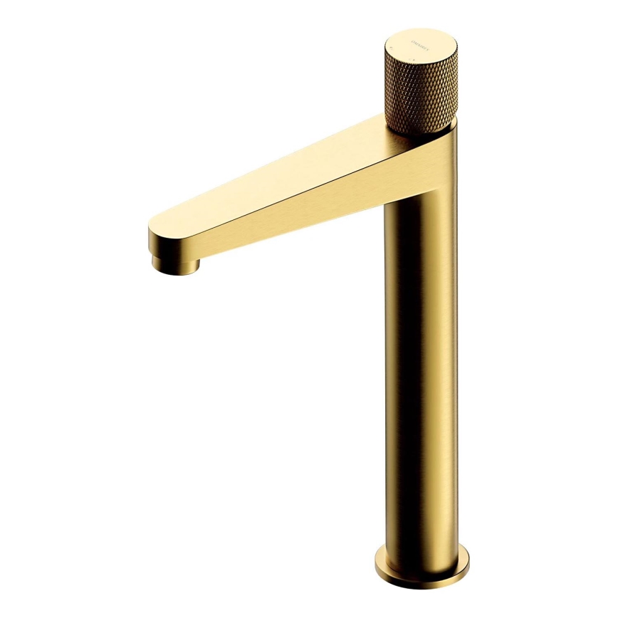 OMNIRES CT8012GLB - Miješalica za umivaonik CONTOUR 31,2 cm brušena zlatna