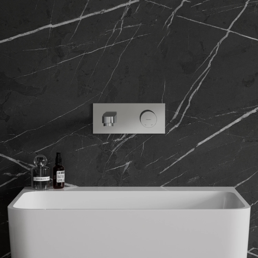 OMNIRES CT8015CR - Miješalica za umivaonik za podžbuknu instalaciju CONTOUR sjajni krom
