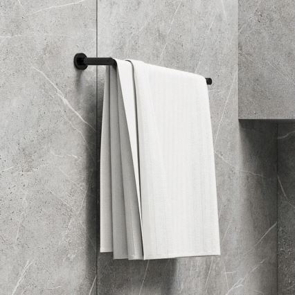OMNIRES MP60214BL - Zidni držač za ručnike MODERN PROJECT 40 cm mat crna