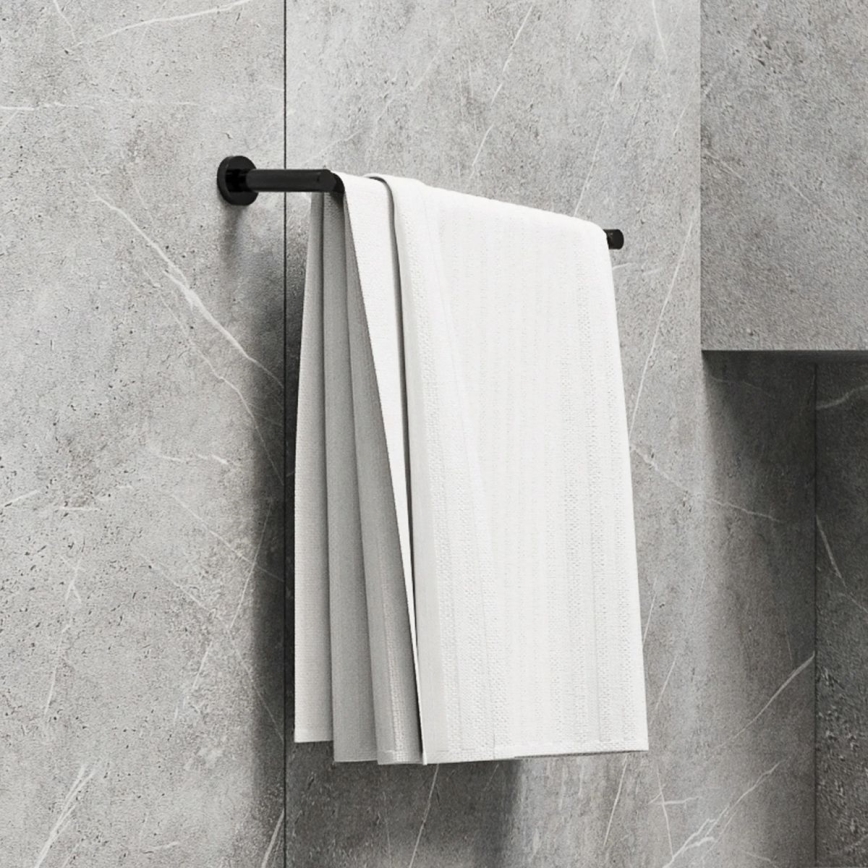 OMNIRES MP60214BL - Zidni držač za ručnike MODERN PROJECT 40 cm mat crna