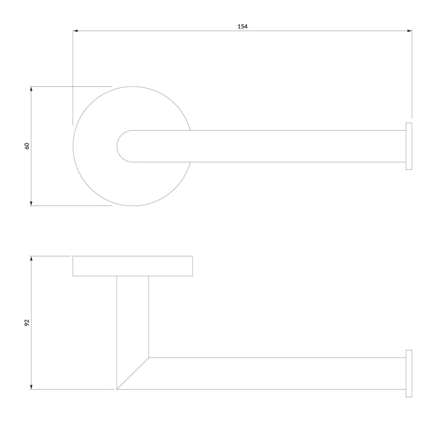 OMNIRES MP60510BL - Držač toaletnog papira MODERN PROJECT mat crna
