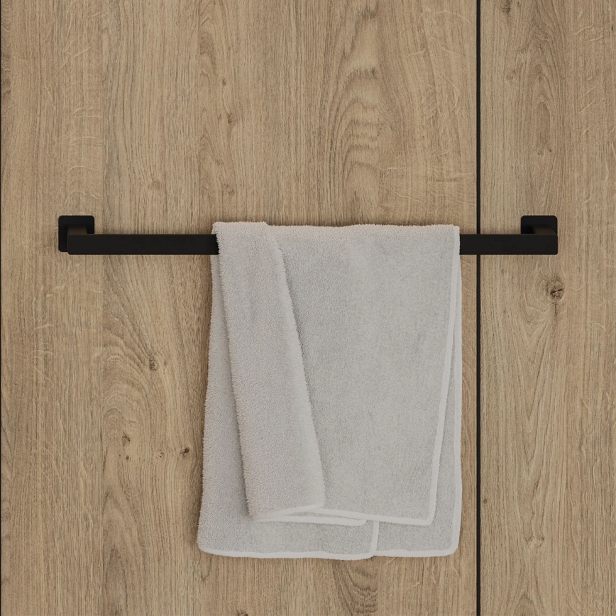OMNIRES NL80216BL - Zidni držač za ručnike NELSON 62 cm mat crna