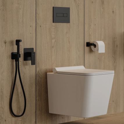 OMNIRES NL80510BL - Držač toaletnog papira NELSON mat crna