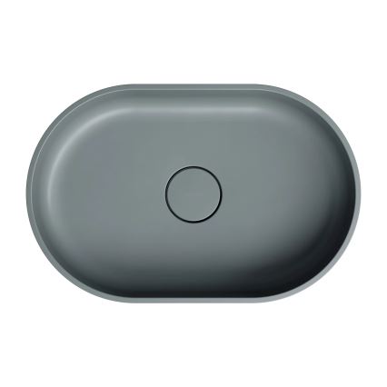 OMNIRES OVOUNAG - Nadgradni umivaonik OVO 55x36 cm dolomit/mat pepeljasto siva