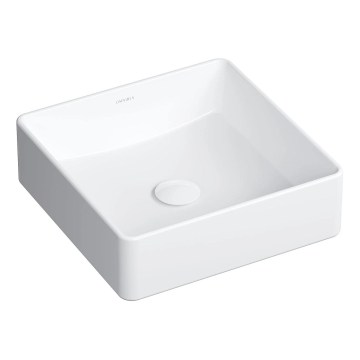 OMNIRES PASADENA360BP - Nadgradni umivaonik PASADENA 36x36 cm keramika/sjajna bijela