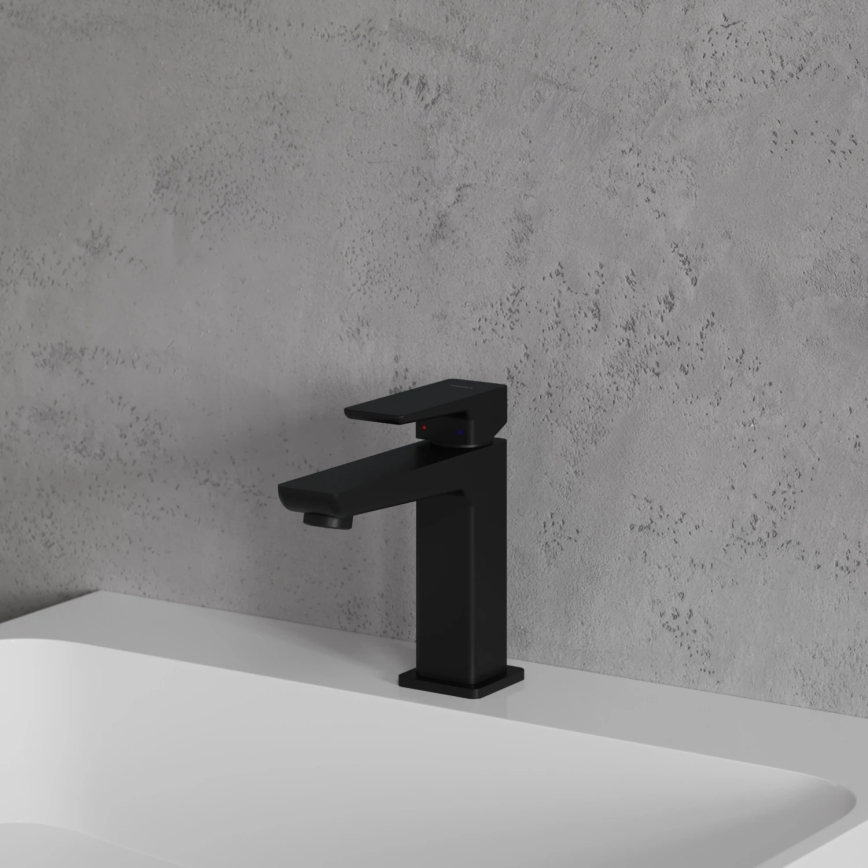 OMNIRES PM7410BL - Miješalica za umivaonik PARMA 15 cm mat crna