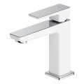 OMNIRES PM7410CRB - Miješalica za umivaonik PARMA 15 cm sjajni krom/bijela