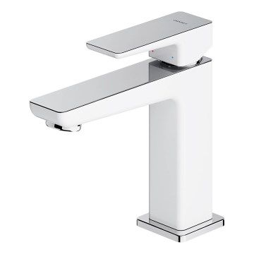 OMNIRES PM7410CRB - Miješalica za umivaonik PARMA 15 cm sjajni krom/bijela