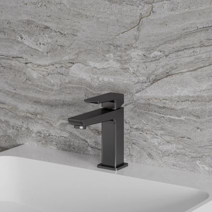 OMNIRES PM7410GR - Miješalica za umivaonik PARMA 15 cm brušeni grafit
