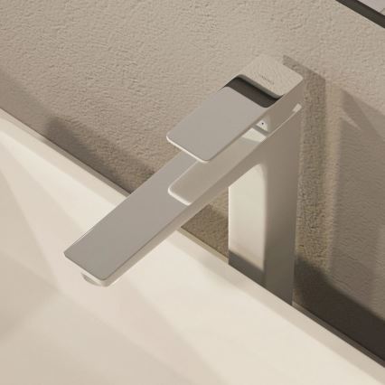 OMNIRES PM7412CRB - Miješalica za umivaonik PARMA 27,3 cm sjajni krom/bijela