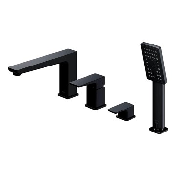 OMNIRES PM7432BL - Kada miješalica s 4 otvora PARMA mat crna