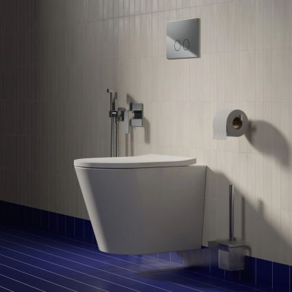 OMNIRES TAMPAMWBP - Viseća WC školjka s daskom SoftClose TAMPA, keramika / sjajna bijela