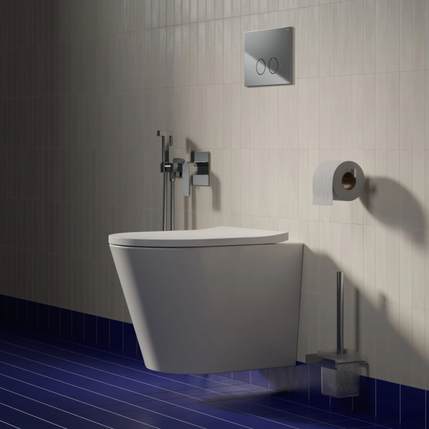 OMNIRES TAMPAMWBP - Viseća WC školjka s daskom SoftClose TAMPA, keramika / sjajna bijela