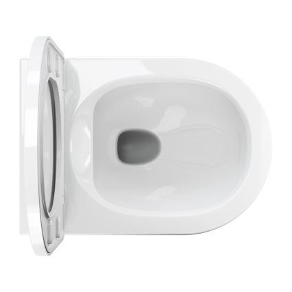 OMNIRES TAMPAMWBP - Viseća WC školjka s daskom SoftClose TAMPA, keramika / sjajna bijela