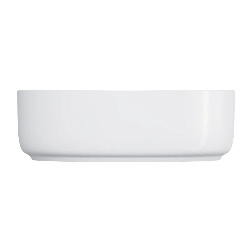 OMNIRES TULSA355BP - Nadgradni umivaonik TULSA Ø 36 cm keramika/sjajna bijela