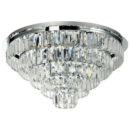 Ondaluce - Kristalni stropni luster CASTLE 12xG9/7W/230V Ø 60 cm sjajni krom