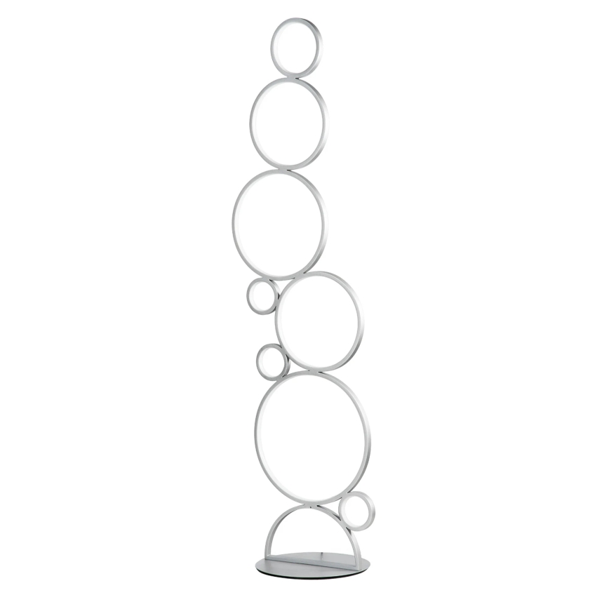 Ondaluce - LED dimabilna podna svjetiljka POIS LED/52W/230V 160 cm srebrna