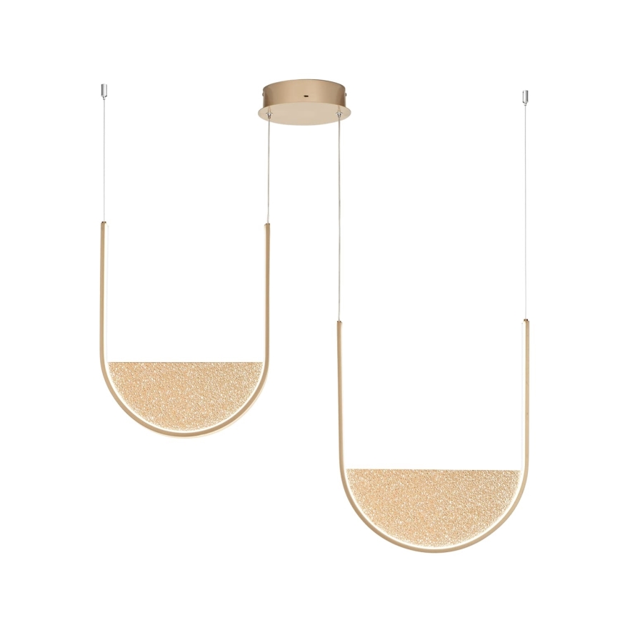 Ondaluce - LED luster na sajli s mogućnošću prigušivanja LOTUS LED/55W/230V zlatni