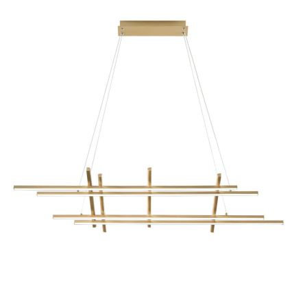 Ondaluce - LED luster na sajli s mogućnošću prigušivanja MOVIDA LED/114W/230V zlatni