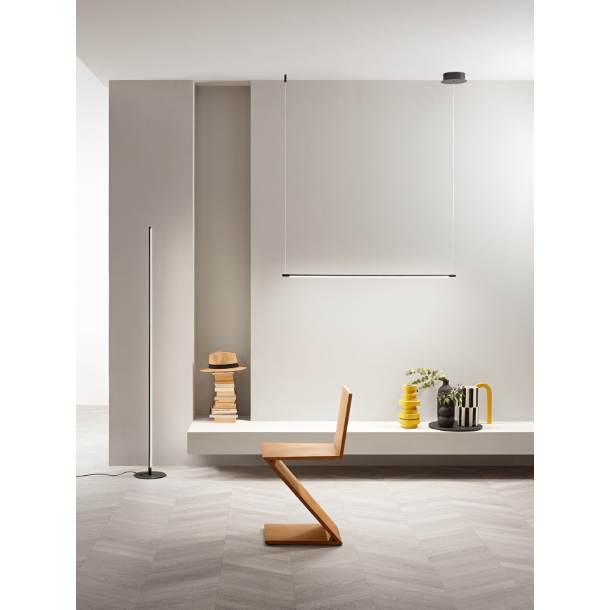 Ondaluce - LED luster podesive svjetline na sajli GENIUS LED/28W/230V crni