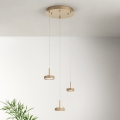 Ondaluce - LED luster s mogućnošću prigušivanja na sajli NINA LED/24W/230V Ø 35 cm zlatna