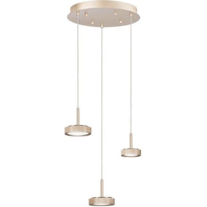 Ondaluce - LED luster s mogućnošću prigušivanja na sajli NINA LED/24W/230V Ø 35 cm zlatna