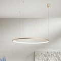 Ondaluce - LED luster s mogućnošću prigušivanja na sajli SOEL LED/47W/230V Ø 100 cm zlatni
