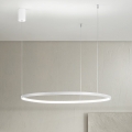 Ondaluce - LED luster s prigušivanjem na sajli SOEL LED/38W/230V 3000/4000K Ø 80 cm bijela