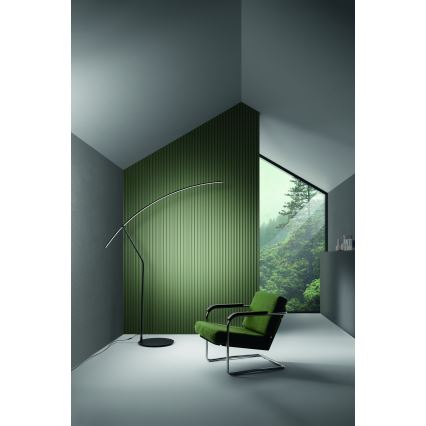 Ondaluce - LED podna lampa FOLAGA s mogućnošću prigušivanja LED/30W/230V 190 cm crna