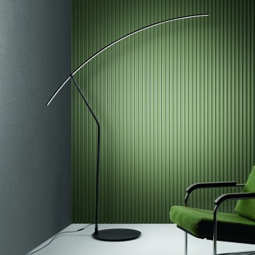 Ondaluce - LED podna lampa FOLAGA s mogućnošću prigušivanja LED/30W/230V crna