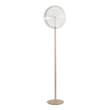 Ondaluce - LED podna lampa JOKEY s prigušivanjem LED/15W/230V zlatna/prozirna