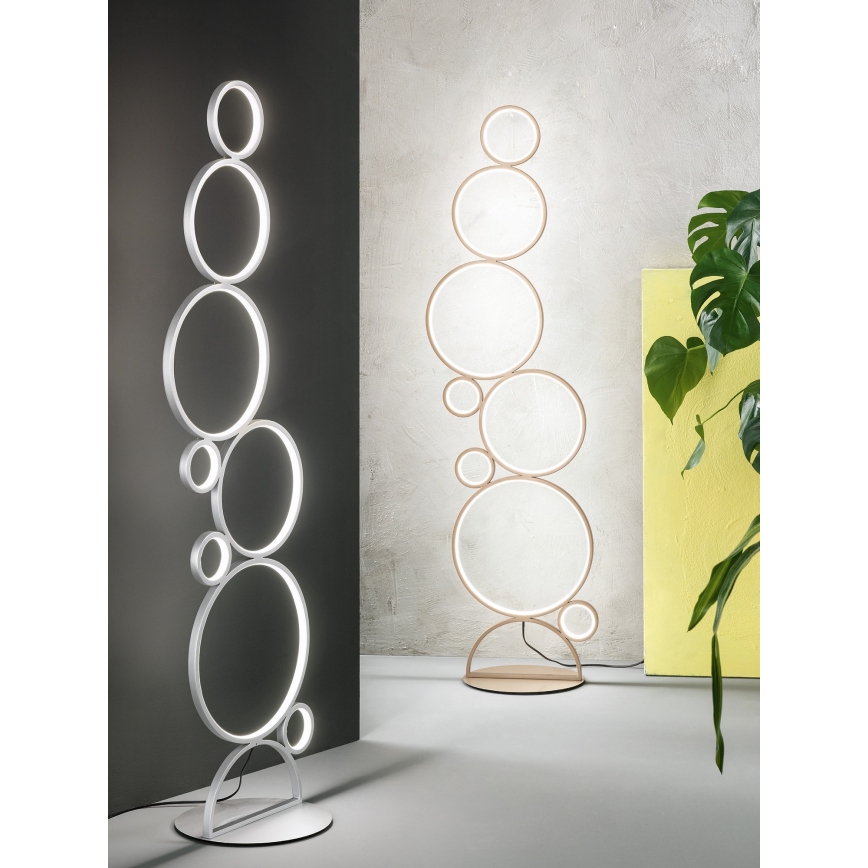 Ondaluce - LED podna lampa s prigušivačem POIS LED/52W/230V 160 cm zlatna