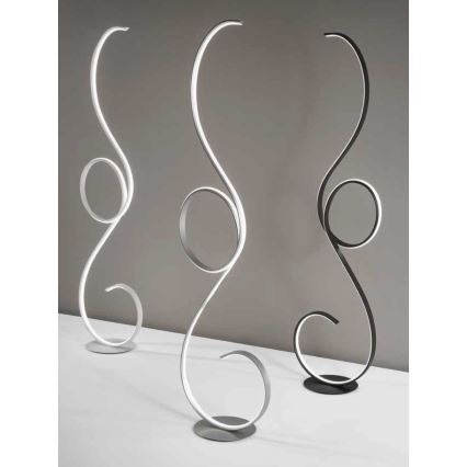 Ondaluce - LED podna lampa s prigušivanjem FLOK LED/44W/230V 152 cm bijela