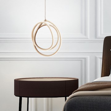 Ondaluce - LED prigušivi luster na sajli GOLDEN LED/28W/230V Ø 31,5 cm zlatna