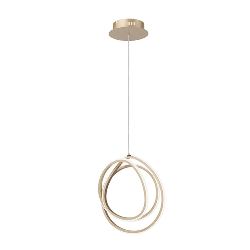 Ondaluce - LED prigušivi luster na sajli GOLDEN LED/28W/230V Ø 31,5 cm zlatna