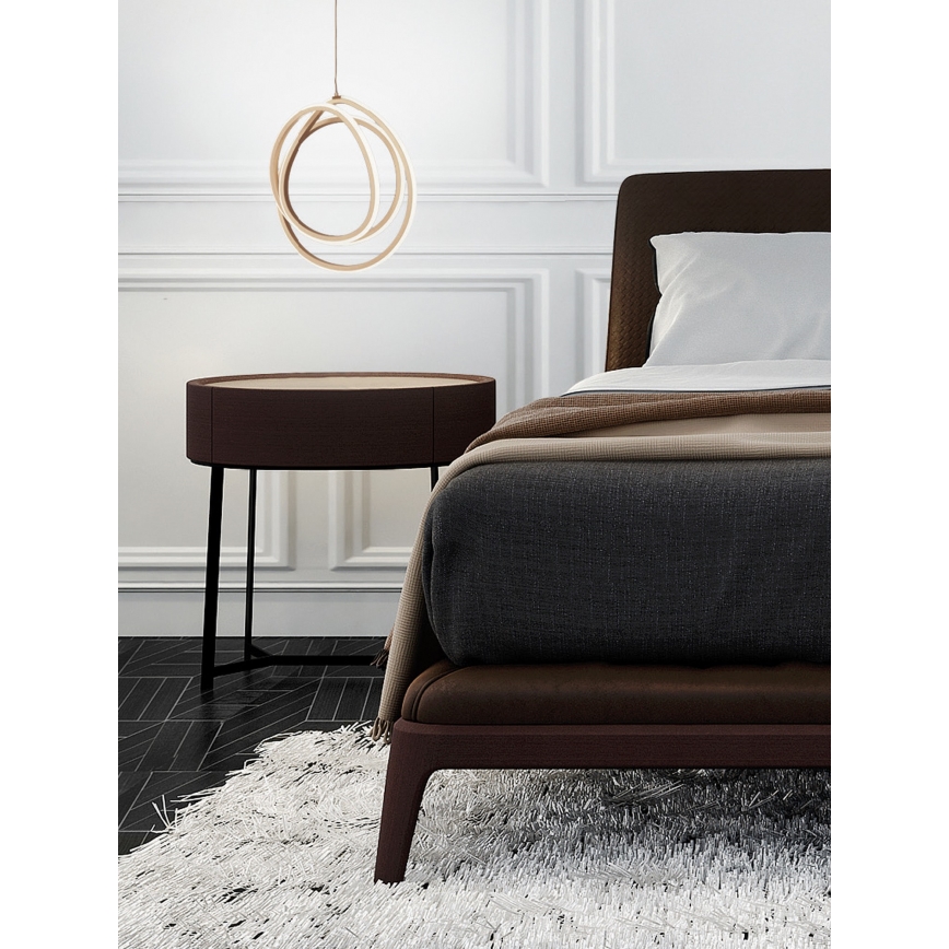 Ondaluce - LED prigušivi luster na sajli GOLDEN LED/28W/230V Ø 31,5 cm zlatna