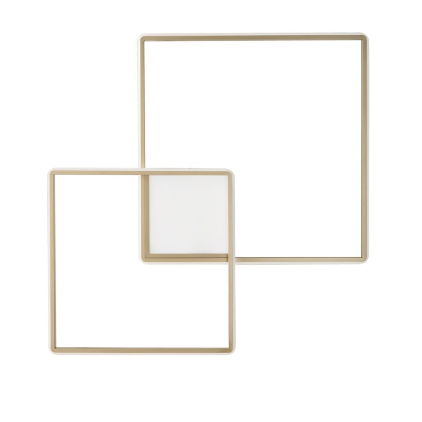 Ondaluce - LED prigušivo stropno svjetlo DOWEL LED/46W/230V 55x55 cm zlatno