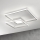 Ondaluce - LED prigušivo stropno svjetlo DOWEL LED/60W/230V 75x75 cm srebrno