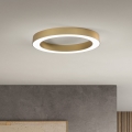 Ondaluce - LED prigušivo stropno svjetlo GLOBUS LED/40W/230V 3000/4000K, promjer 60 cm, zlatno