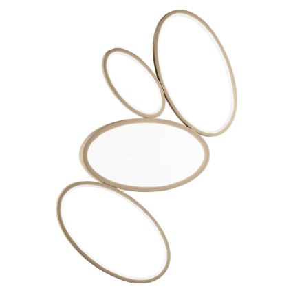 Ondaluce - LED prigušivo stropno svjetlo RICE LED/34W/230V 45x80 cm zlatno