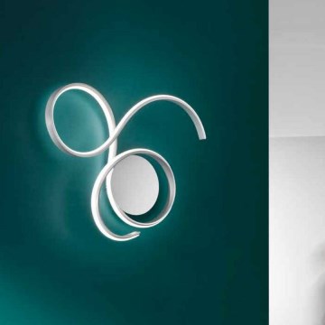 Ondaluce - LED prigušivo zidno svjetlo TWIST LED/57W/230V bijelo