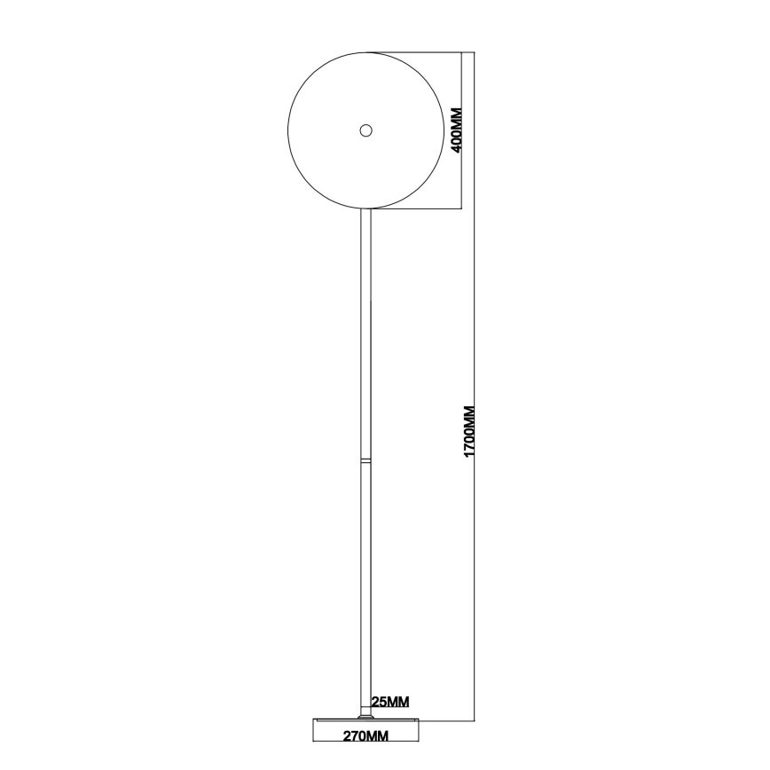 Ondaluce - LED prigušljiva podna svjetiljka JOKEY LED/15W/230V zlatna/zadimljeno bež