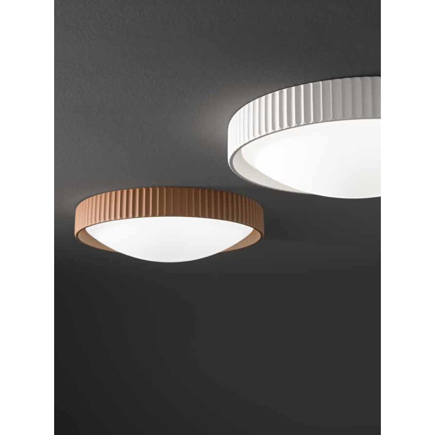 Ondaluce - LED stropna svjetiljka CONCRETE LED/20W/230V Ø 41 cm beton smeđa