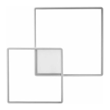 Ondaluce - LED stropna svjetiljka s mogućnošću prigušivanja DOWEL LED/60W/230V srebrna