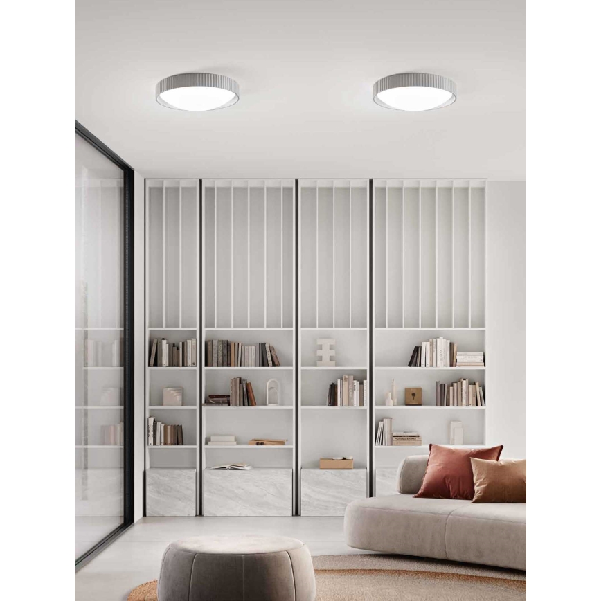Ondaluce - LED stropno svjetlo CONCRETE LED/20W/230V promjer 41 cm beton/siva